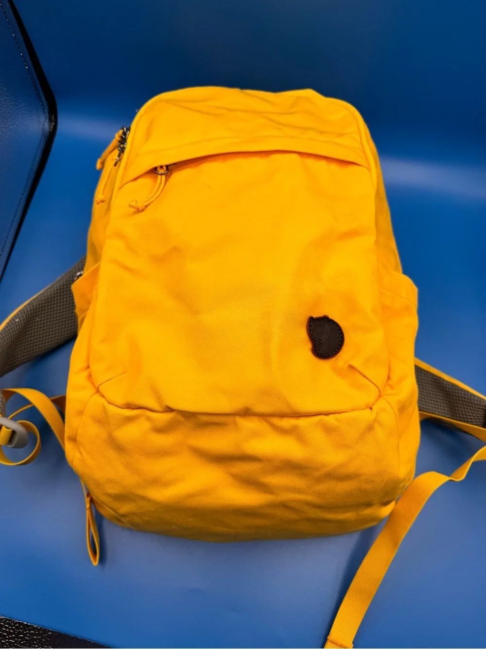 Fjallraven Mustard Yellow Canvas Laptop Backpack 26051 Raven 20L